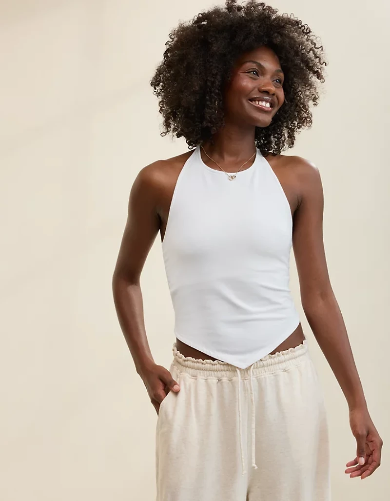 Aerie Handkerchief Hem Braless Tank Top