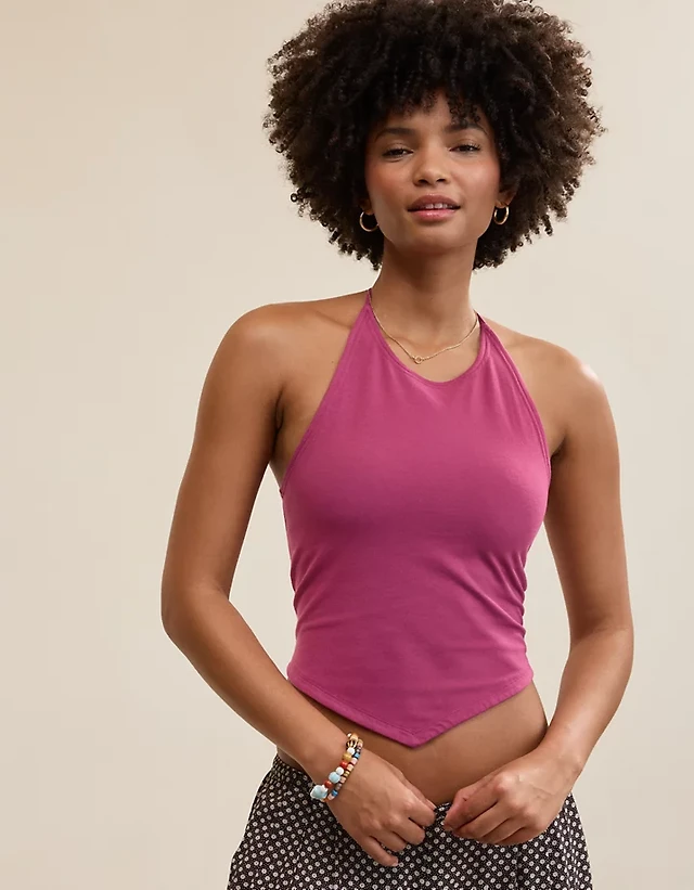 Aerie Handkerchief Hem Braless Tank Top