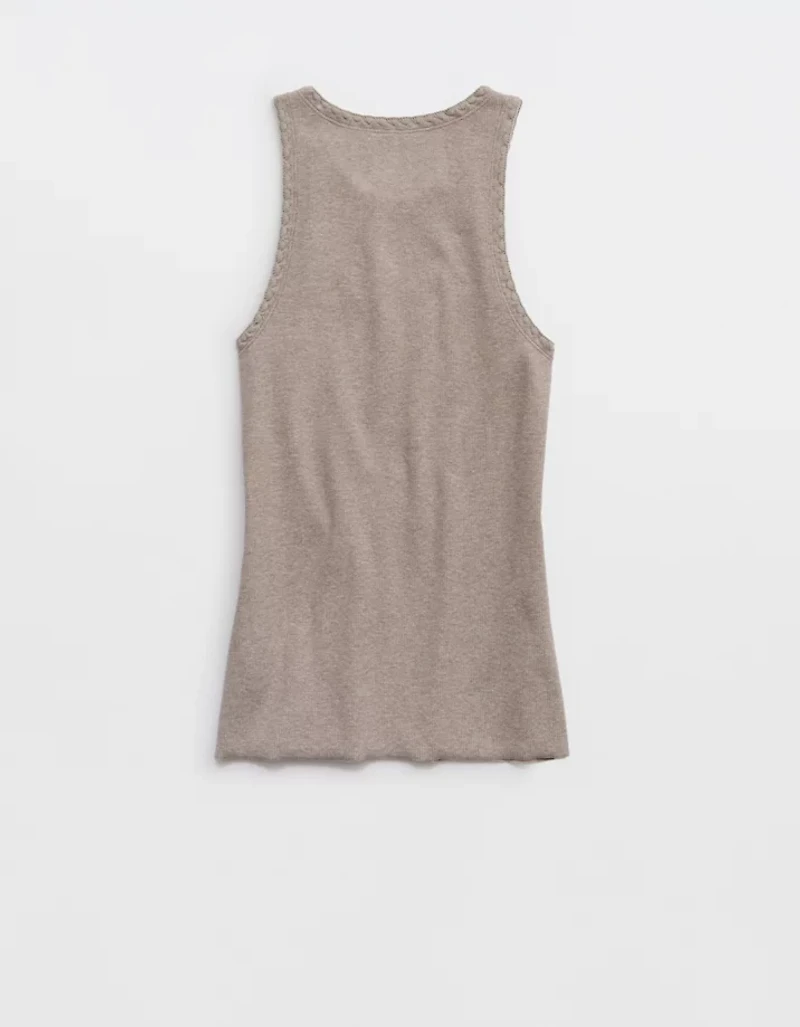 Aerie High Neck Tank Top