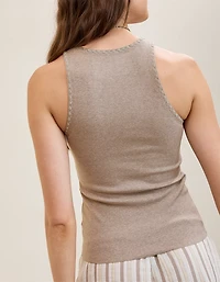 Aerie High Neck Tank Top