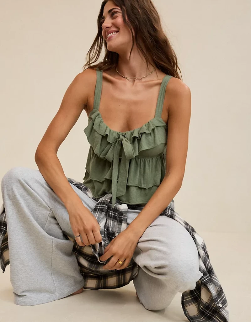 Aerie Ruffle Tank Top