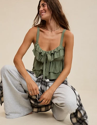 Aerie Ruffle Tank Top