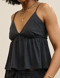 Aerie Happiest Babydoll Tank Top