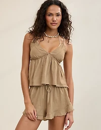Aerie Happiest Babydoll Tank Top