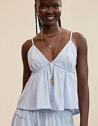 Aerie Happiest Babydoll Tank Top