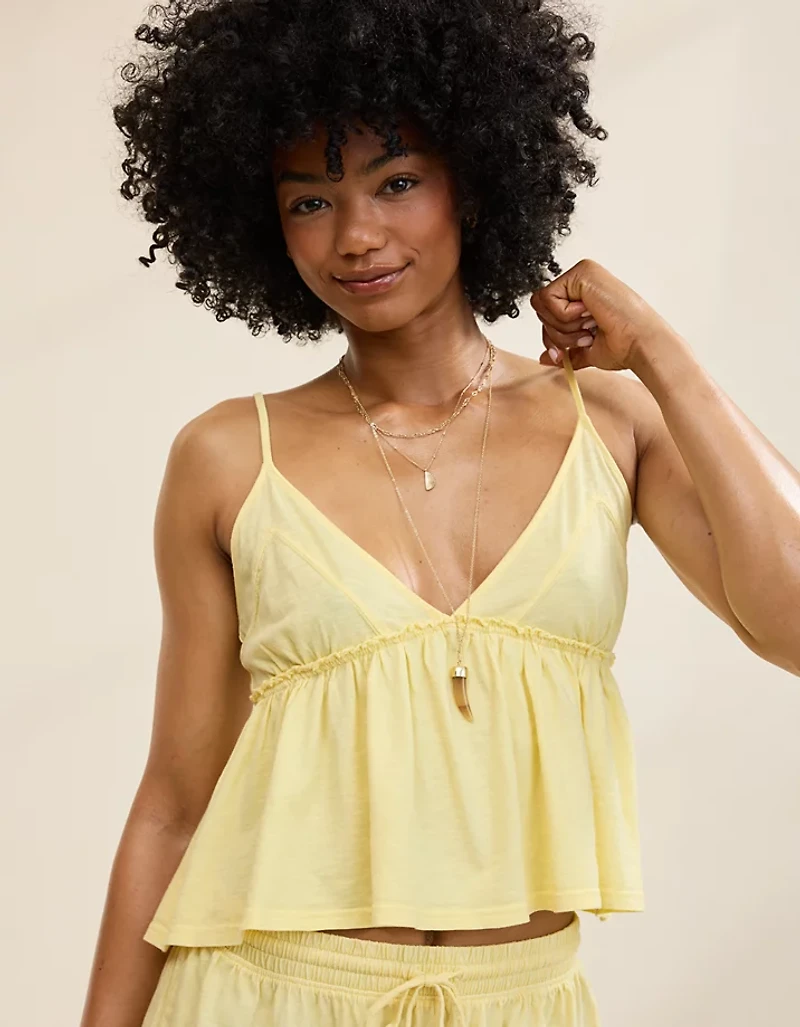 Aerie Happiest Babydoll Tank Top
