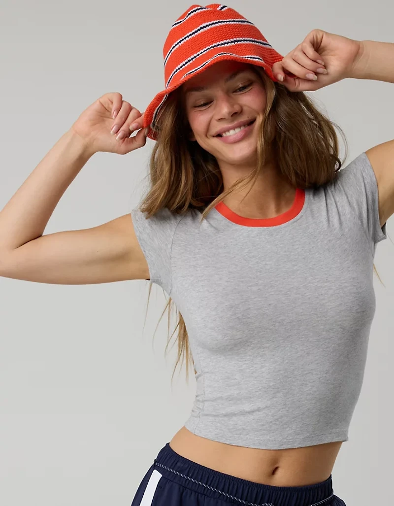 OFFLINE By Aerie Crochet Bucket Hat