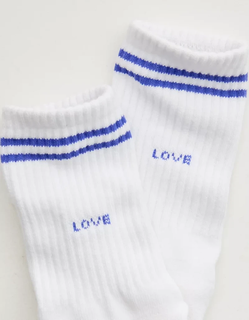 OFFLINE By Aerie Mesh Crew Socks