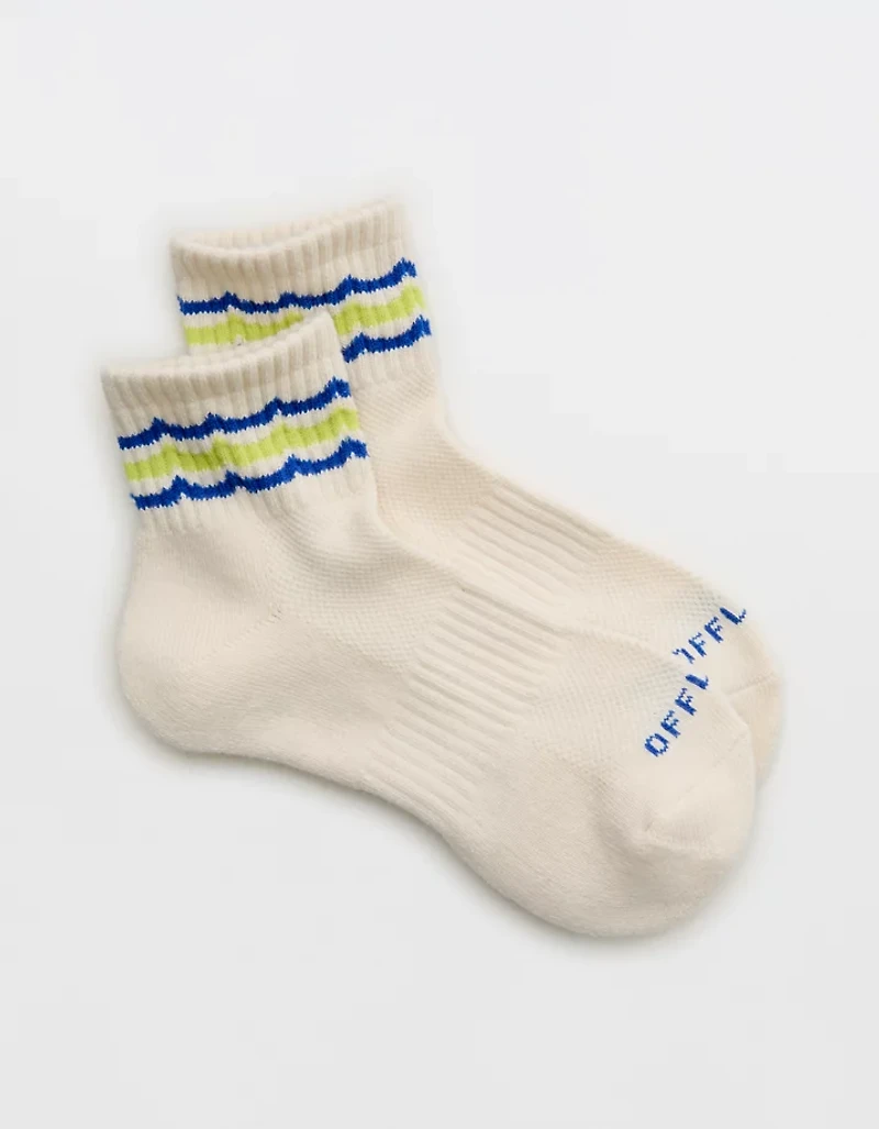 OFFLINE By Aerie Mesh Short Crew Sock