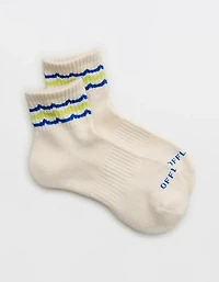 OFFLINE By Aerie Mesh Short Crew Sock