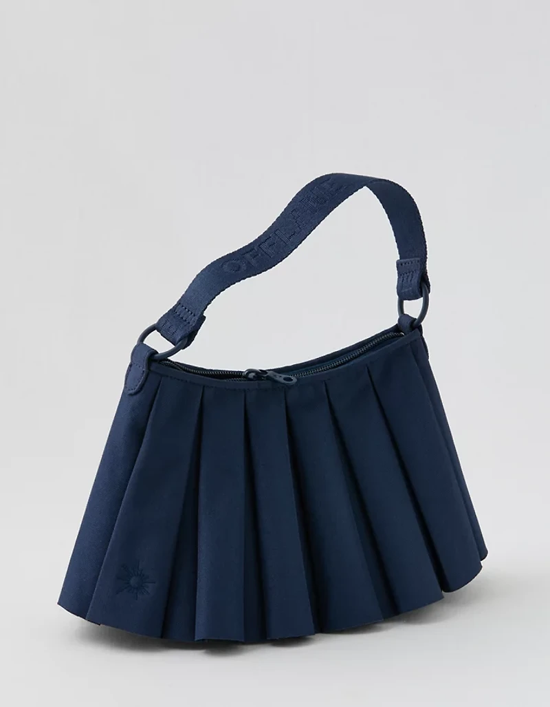 OFFLINE By Aerie Courtside Canvas Pleated Bag