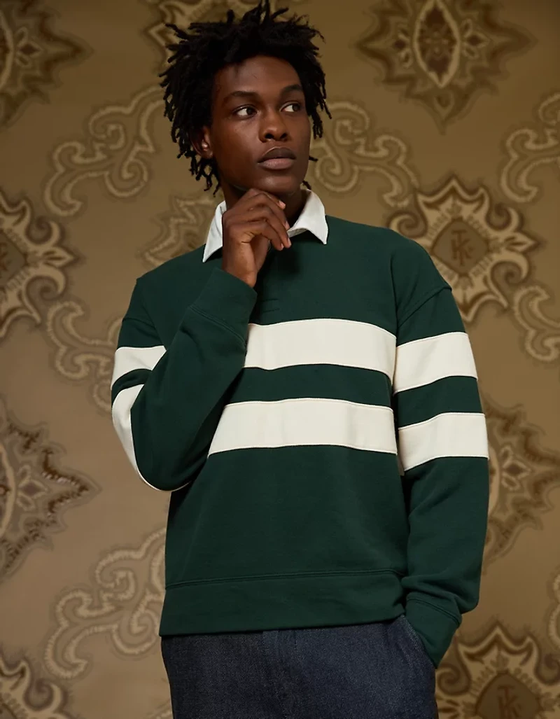 AE x Tru Kolors Pique Rugby Sweatshirt