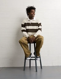 AE Long Sleeve Boxy Rugby Polo Shirt