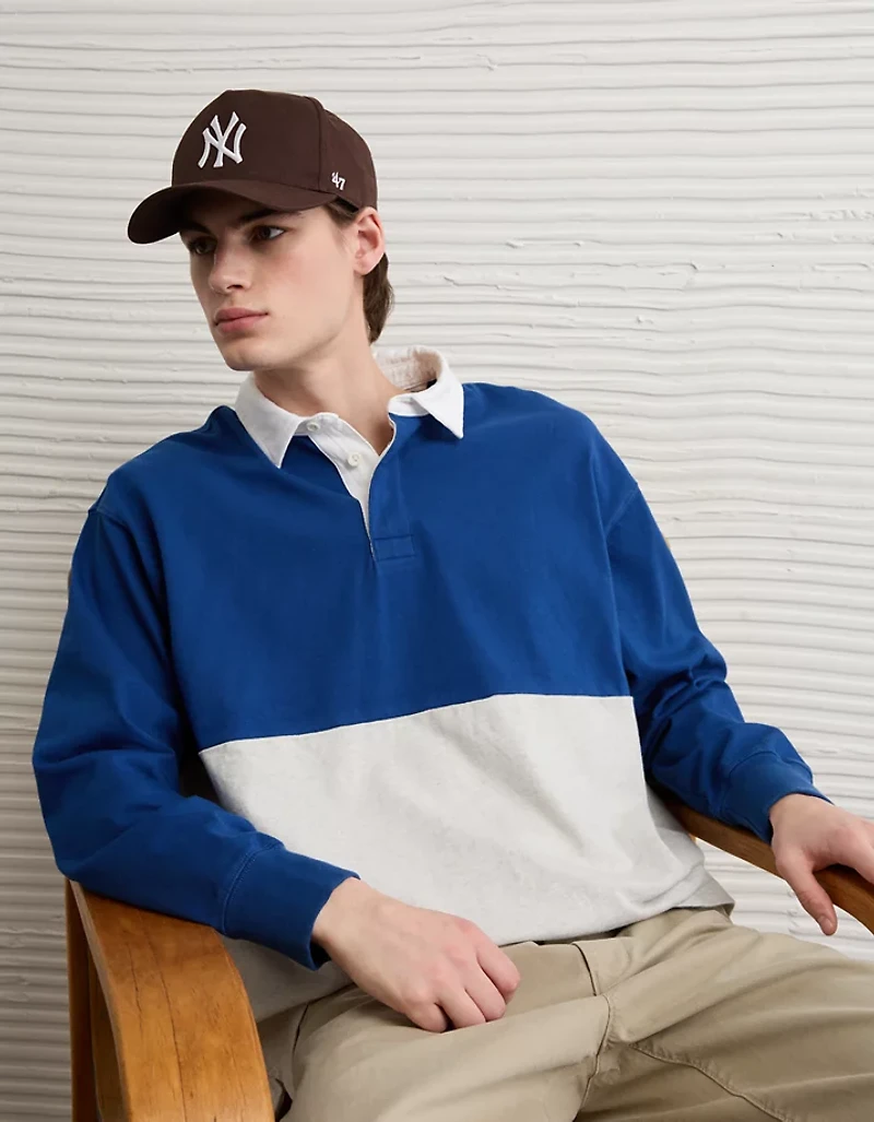AE Color Block Rugby Shirt