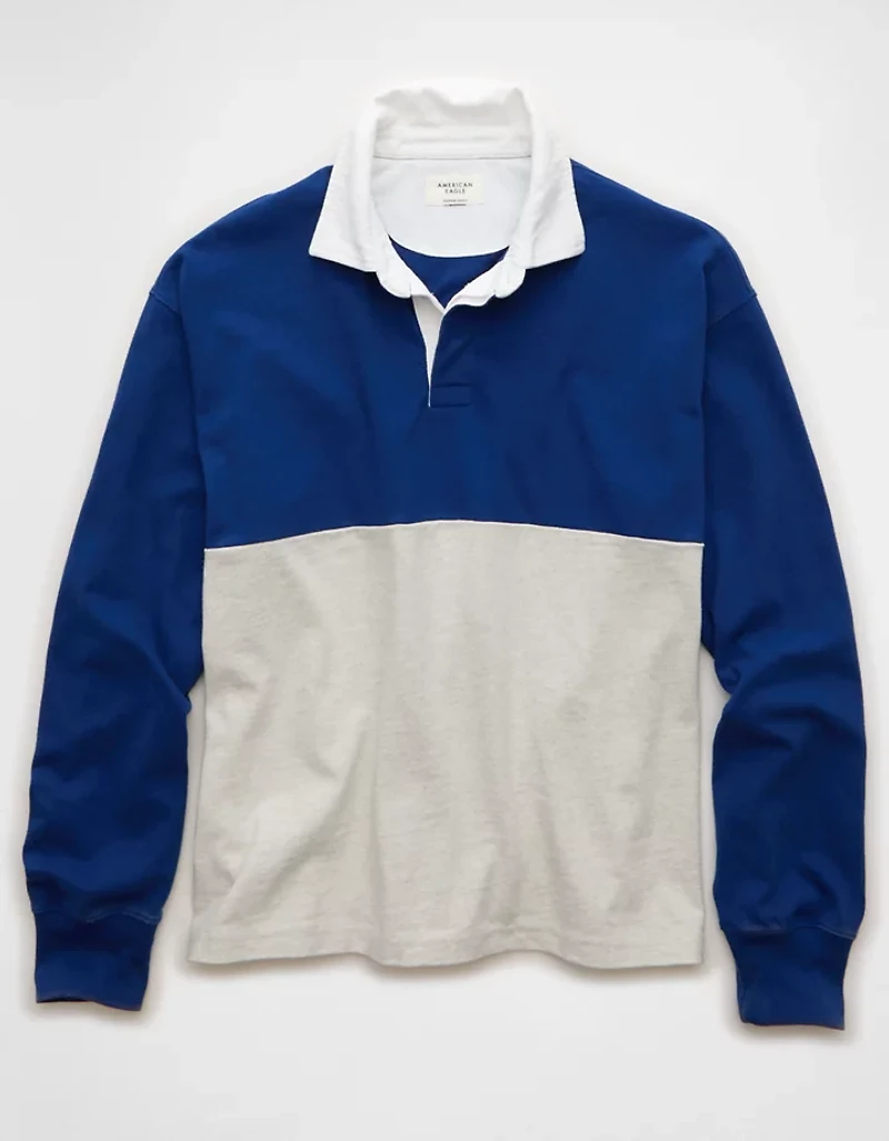 AE Color Block Rugby Shirt