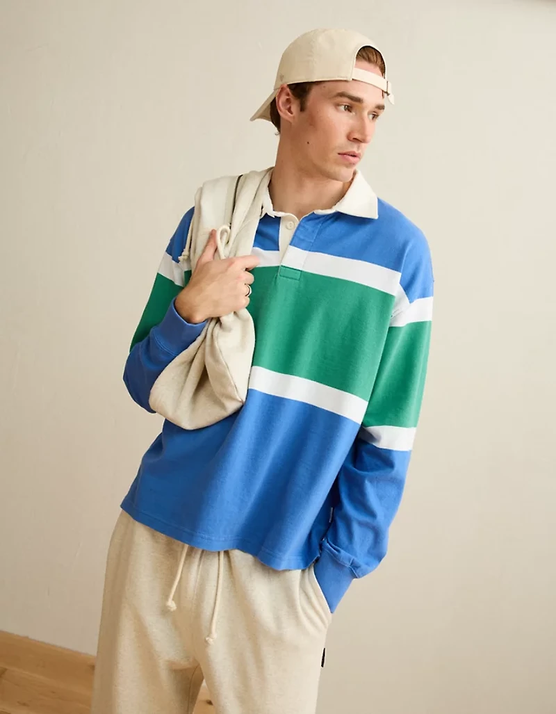 AE Boxy Fit Rugby Shirt