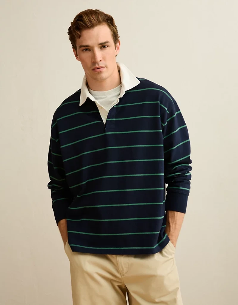 AE Boxy Fit Rugby Shirt