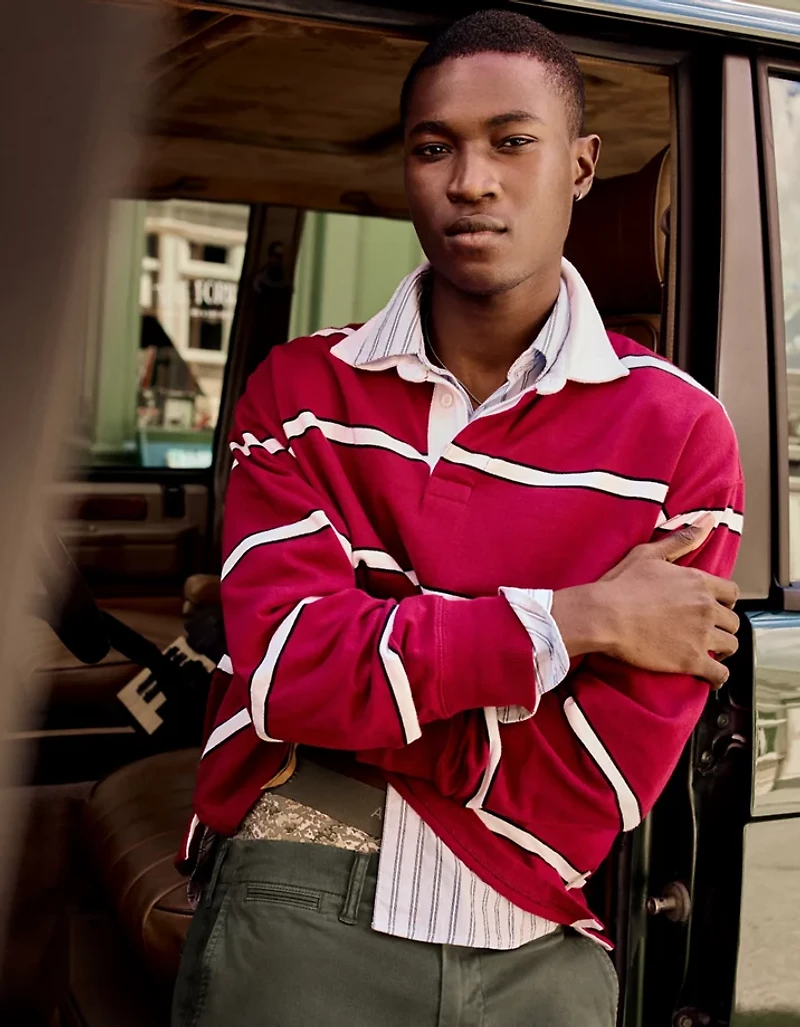 AE Boxy Fit Rugby Shirt
