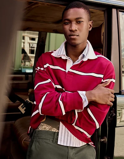 AE Boxy Fit Rugby Shirt