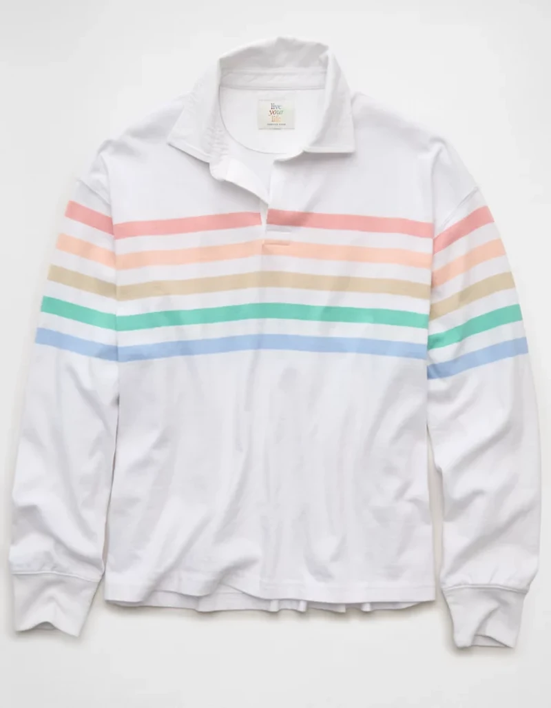 Chemise Fierté style rugby de coupe droite AE
