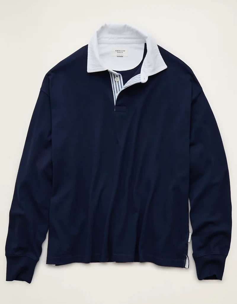 AE Boxy Fit Rugby Shirt