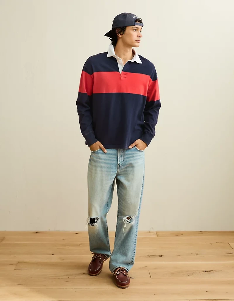 AE Boxy Fit Rugby Shirt