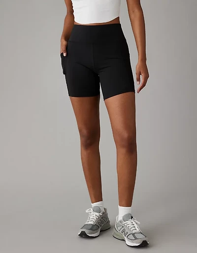 Short cycliste à taille très haute avec poche Absolument tout de 6 po AE