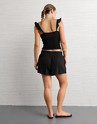 Short en tricot à enfiler taille haute Vive le soleil AE