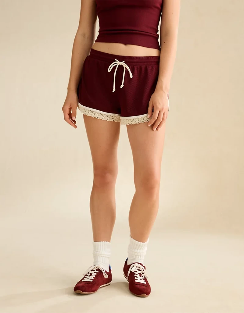 AE Lace Trim Mesh Short
