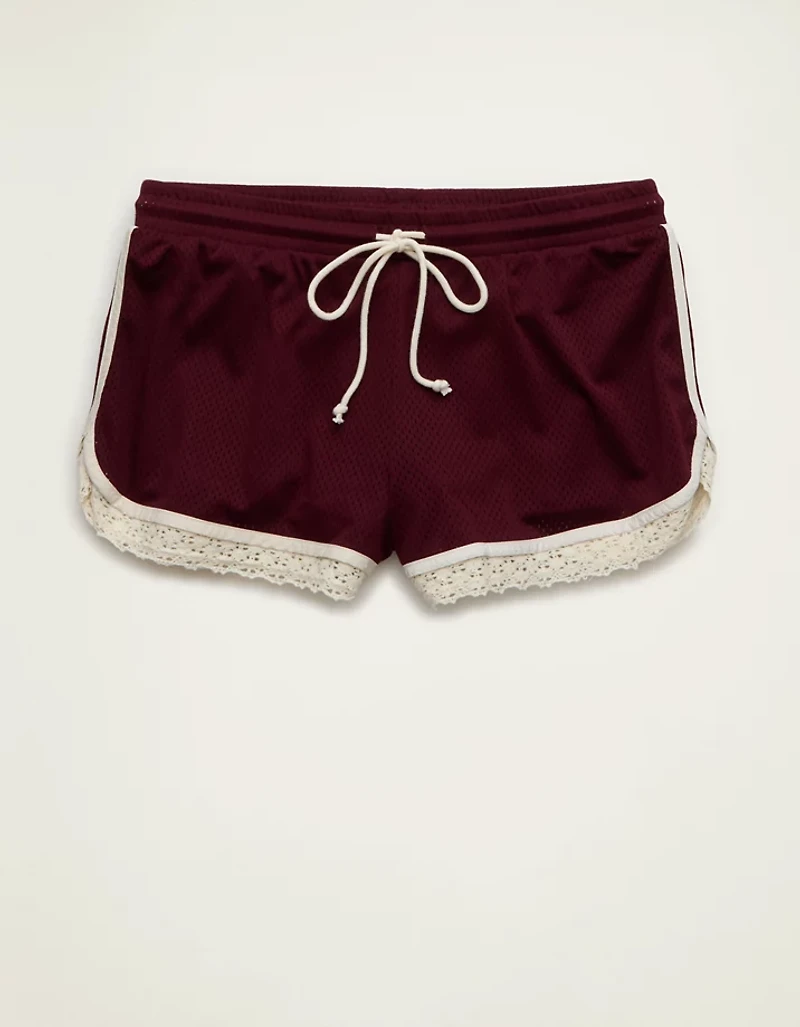 AE Lace Trim Mesh Short