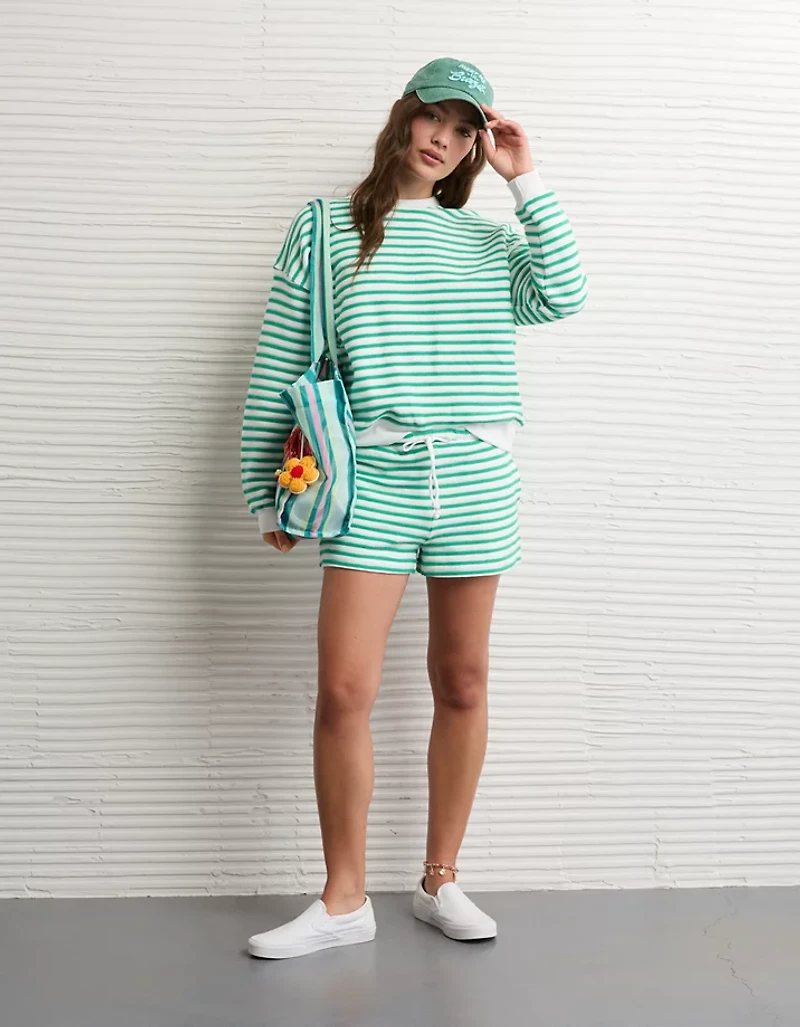 AE High-Waisted Micro Waistband Fleece Short