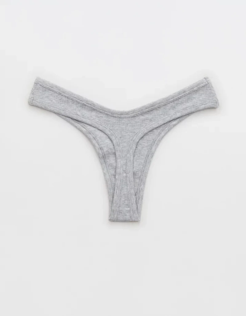 Superchill Cotton Rib Thong Underwear