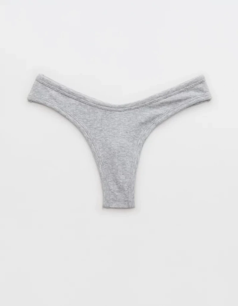 Superchill Cotton Rib Thong Underwear