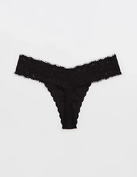 Superchill Cotton Eyelash Lace Thong Underwear