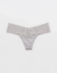 Superchill Vintage Lace Cotton Thong Underwear