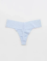 Superchill Vintage Lace Cotton Thong Underwear