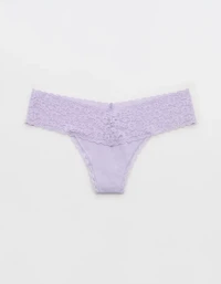 Superchill Vintage Lace Cotton Thong Underwear