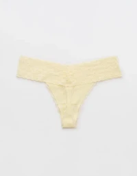 Superchill Vintage Lace Cotton Thong Underwear