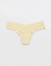 Superchill Vintage Lace Cotton Thong Underwear