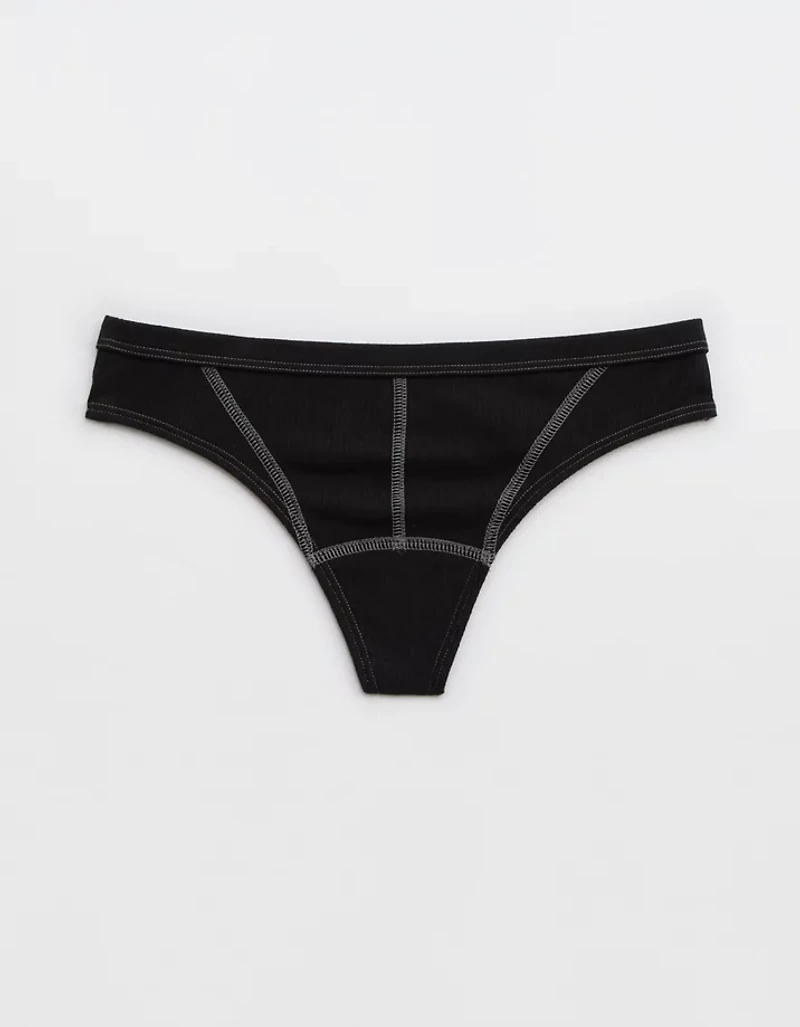 Superchill Cotton Ribbed Thong Underwear