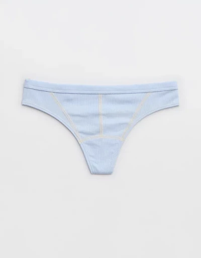 Superchill Cotton Ribbed Thong Underwear