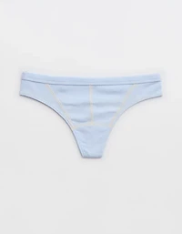 Superchill Cotton Ribbed Thong Underwear