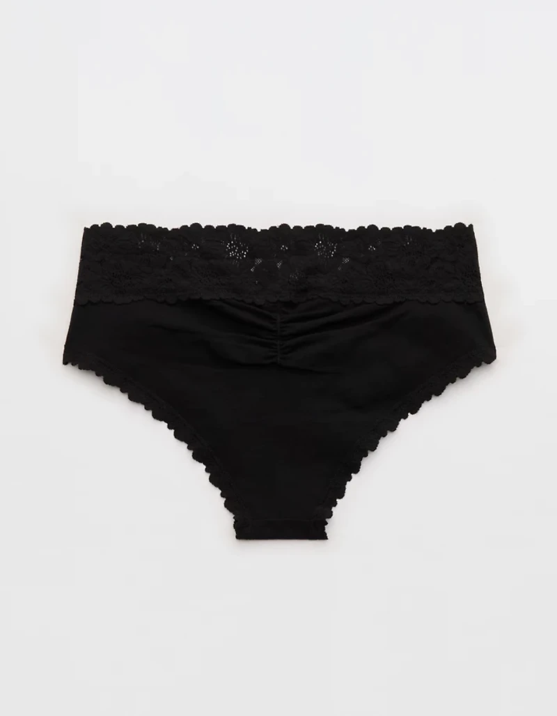 Superchill Cotton Rosey Lace Cheeky Underwear