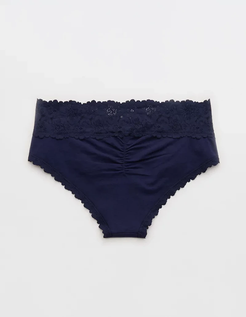 Superchill Cotton Rosey Lace Cheeky Underwear