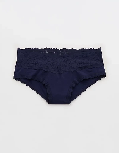 Superchill Cotton Rosey Lace Cheeky Underwear