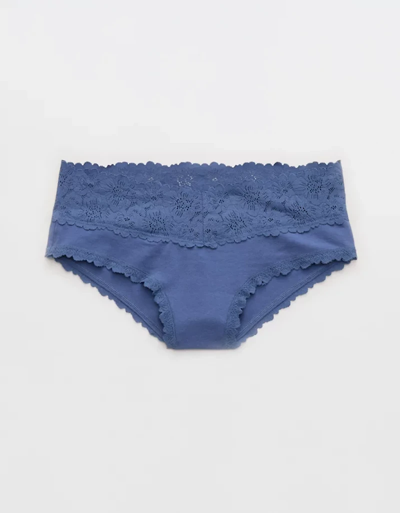 Superchill Cotton Rosey Lace Cheeky Underwear