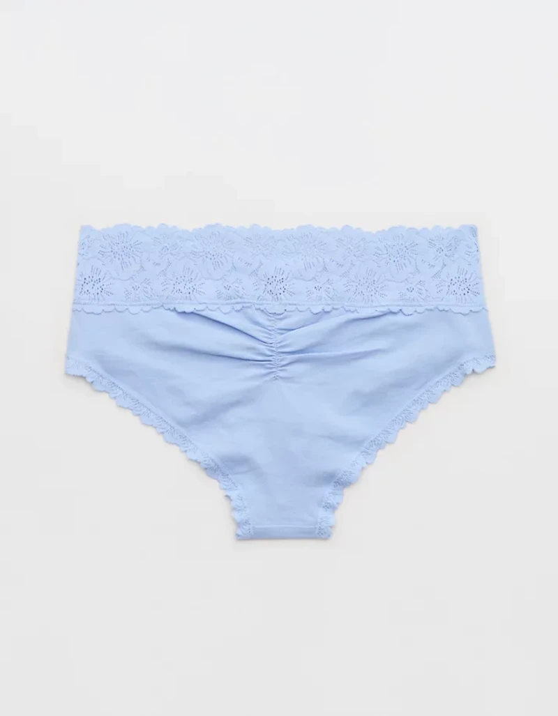 Superchill Cotton Rosey Lace Cheeky Underwear