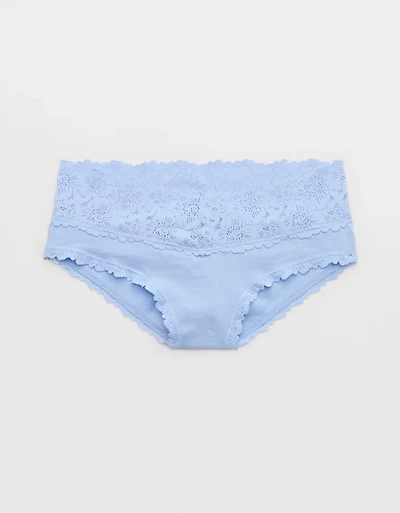 Superchill Cotton Rosey Lace Cheeky Underwear