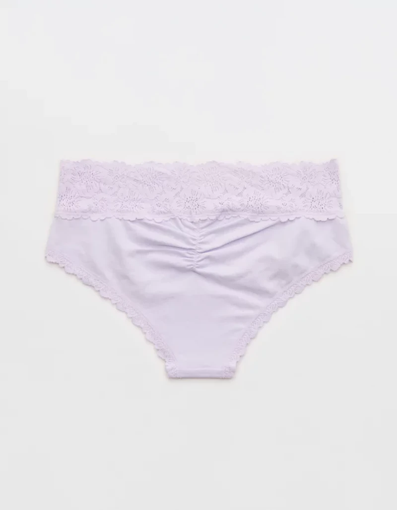 Superchill Cotton Rosey Lace Cheeky Underwear