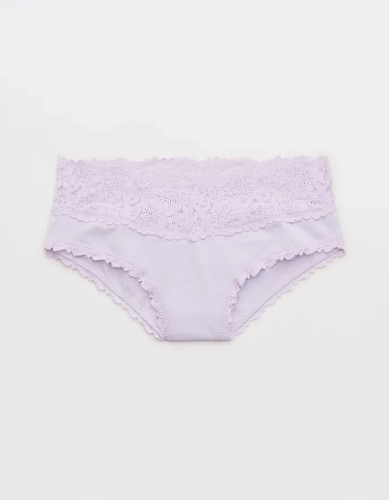 Superchill Cotton Rosey Lace Cheeky Underwear